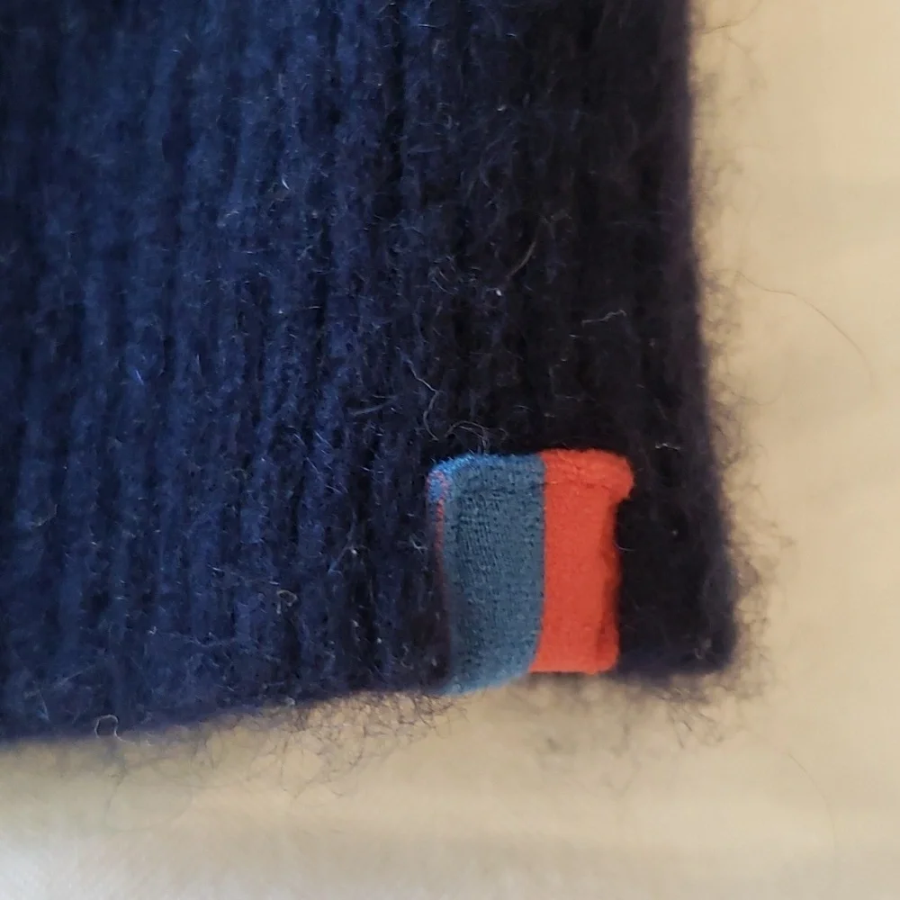 Anthropologie KULE Tate Layered Cashmere Sweater in Navy Size XS